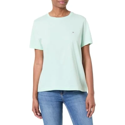 Image of GANT Printed Archive Shield Basic Tshirt, Women&#039;s, Size: Small, Faded mint