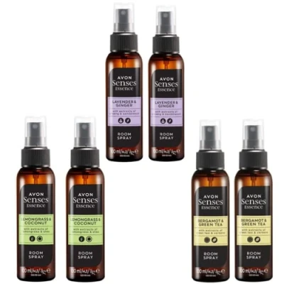 Image of Pack of 2 Avon Sense Essence Room Spray x 100ml With Ultimate Things (Bergamot &amp; Green Tea)