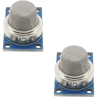 Image of Electrones 2 Pcs MQ Butane Hydrogen Gas Smoke Detector LPG MQ2 Air Quality Sensor Module Compatible with Arduino and Raspberry Pi