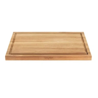 Image of Salter BW13695EU7 Toronto Chopping Board 44cm Cutting Board, Large Grazing/Charcuterie FSC® Certified Acacia Wood, Protects Kitchen Worktops, Outer Grooves for Crumbs/Juices, Easy to Clean