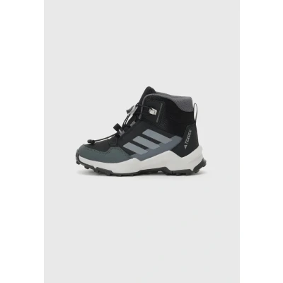 Image of Adidas Terrex AX4R MID Unisex Hightop trainers for kids, Size: 2.5, Black/grefou/grey six shoes