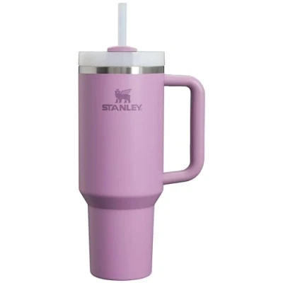 Image of Stanley Quencher H2.0 FlowState Stainless Steel Vacuum Insulated Tumbler with Lid and Straw for Water, Iced Tea or Coffee, Smoothie More, Lilac, 40oz, 10 11673 071