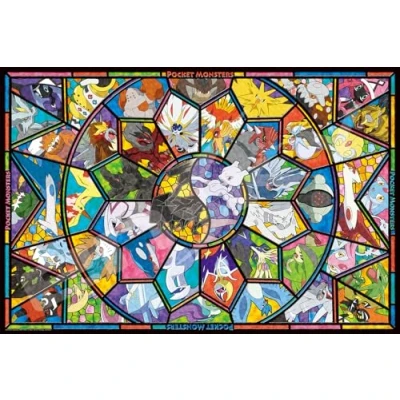 Image of Pokemon 1000 Piece Art Crystal Jigsaw Puzzle Pocket Monsters Legendary (50 x 75 cm)