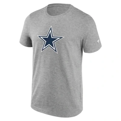 Image of Fanatics NFL T Shirt Primary Logo Dallas Cowboys Grey, gray, L