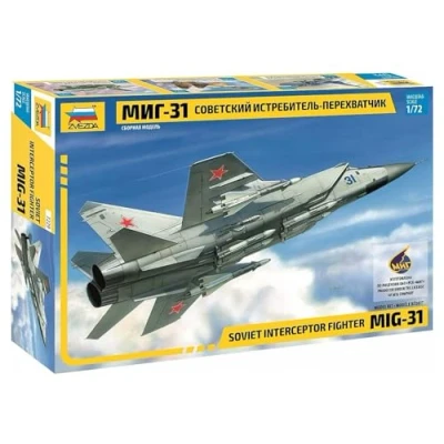 Image of Zvezda Z7229 Mig 31 Interceptor Aircraft Model Kit 1: 72 Scale