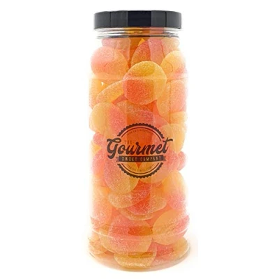 Image of Fizzy Peaches Retro Sweet Shop Jar by The Gourmet Company