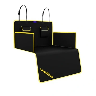Image of Goodyear Heavy duty Boot Mat Universal Fit Durable Rubber Waterproof &amp; Anti slip Protects Car Interior From Dirt Mud Fits Most Vehicles Premium Quality For Long lasting Use