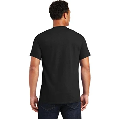 Image of Gildan Mens Ultra Cotton T Shirt Style G2000 Shirt, Black/red, XXL