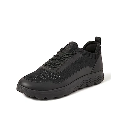 Image of Geox Men&#039;s U Spherica Sneaker, Black, 11 UK