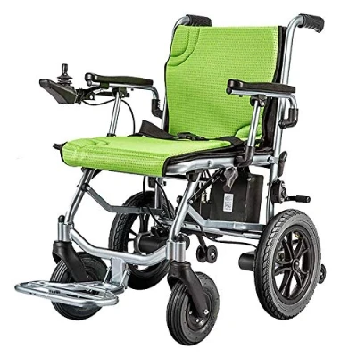Image of Electric Wheelchair Lightweight Wheelchair, Dual function Open/fast fold Compact Chair Drive with Power or Manual 17.7in Wide Seat