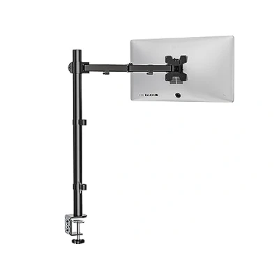 Image of WALI Single Monitor Arm for Screen Up to 32 Inch, Extra Tall Articulating Mount, Desk Stand with Tilt Swivel Rotate, Holds 10 kg, VESA 75 &amp; 100mm, Black (M001XL)