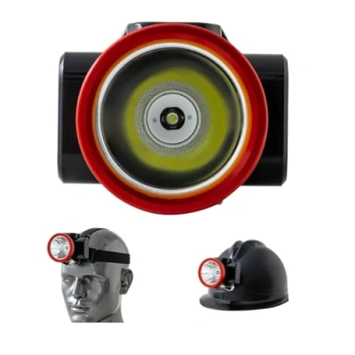 Image of BAIYITONGDA Rechargeable Mining Headlight LED Superbright Headlamp, Hard Hat Searchlight,Waterproof Explosion Proof Cap Miner Lamp