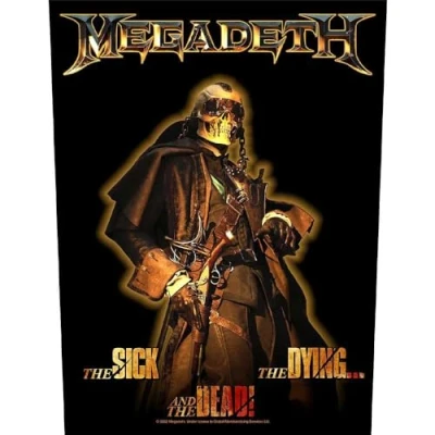 Image of Megadeth Back Patch The Sick Dying And Dead Official Black One Size