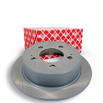 Image of 4840105101, 4840109000, 4840109001 Brake disc FEBI BILSTEIN 170608 Rear Axle 299mm 10mm 5 Hole 130mm solid Coated SSANGYONG: Rexton / 2