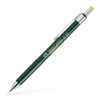 Image of Faber Castell Miscellaneous Tk Fine 9713 Mechanical Pencil, 0.35mmBlack, 0.35mm, For Art, Craft, Drawing, Sketching, Home, School, University, Colouring
