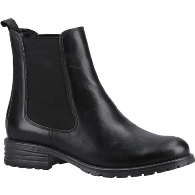 Image of Hush Puppies Women&#039;s Priya Ankle Boots, Black, 6 UK