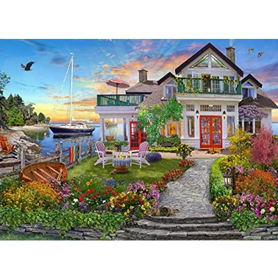 Image of Vermont Christmas Company Coastal Escape Jigsaw Puzzle 1000 Piece