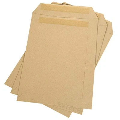 Image of 50 C5 Plain Brown Envelopes 80GSM A5 Opaque Office Self Seal 162 x 229mm Manilla Pack Home Business