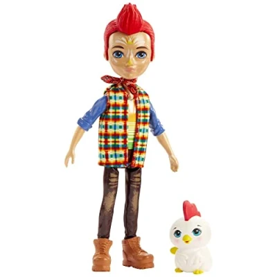 Image of ENCHANTIMALS REDWARD ROOSTER DOLL &amp; CLUCK FIGURE