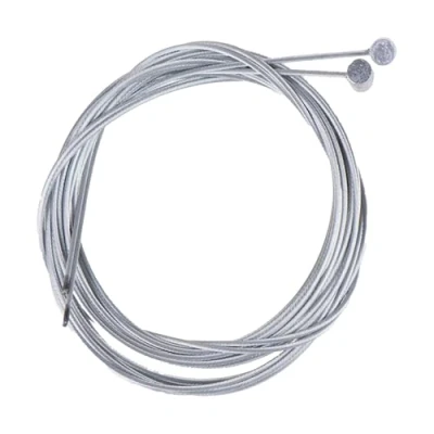 Image of 2Pcs Barrel Nipple Bike Brake Cable Inner Wire Set Galvanised Steel 2mt