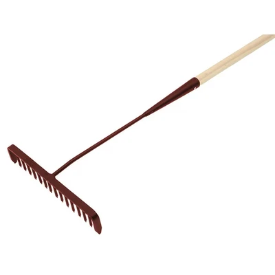 Image of Faithfull Tarmac Rake Wood Handled 16T Round