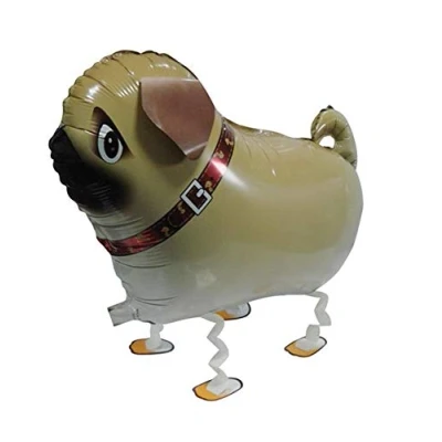 Image of Party Balloons Pug Jungle Walking Pet Balloon Animal Airwalker Zoo Farm Foil Helium Kids Fun Birthday