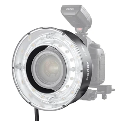 Image of GODOX R200 200w Ring Flash Fashion Beauty Photography LED Strobe Lights Studio Professional Camera Universal System AD200 PRO PIKA200 (Single Ring) Kit with Carry Case Extra Battery