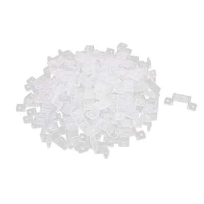 Image of Sourcingmap 16mm x 6mm Plastic LED Light Strip Fixing Mounting Bracket Clear 100pcs