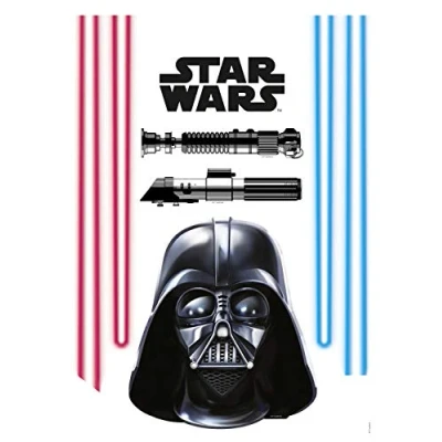 Image of Komar Star Wars Deco Sticker Darth Vader, 50 cm x 70 cm, Wall Tattoo, Mural, Laser Sword, Anakin Skywalker, 14030h