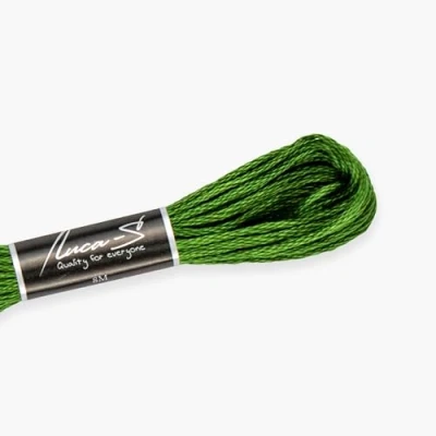 Image of Premium Embroidery Thread Luca S, 100% Giza Cotton, Oeko TEX Certified Stranded Cotton 292 / DMC 904 Anchor 258