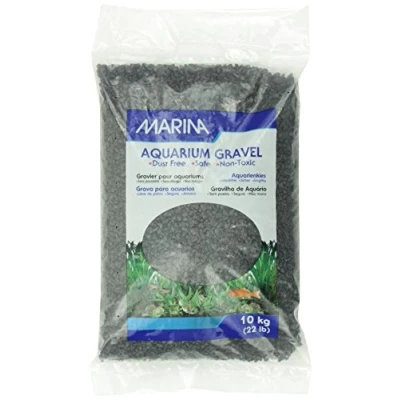 Image of Marina Decorative Aquarium Gravel, 10 Kg, Black