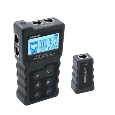 Image of Mcbazel Network Cable Tester, Poe Ethernet Tester Kit for CAT5e CAT6 CAT6a, Tracker Underground Telephone Line Finder Home Repair