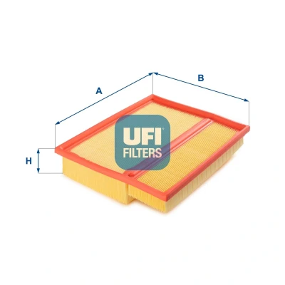 Image of 13717793647 Air Filter UFI 30.367.00 48mm 273mm 313mm Insert BMW: 5 Saloon, Touring, 6 Coupe