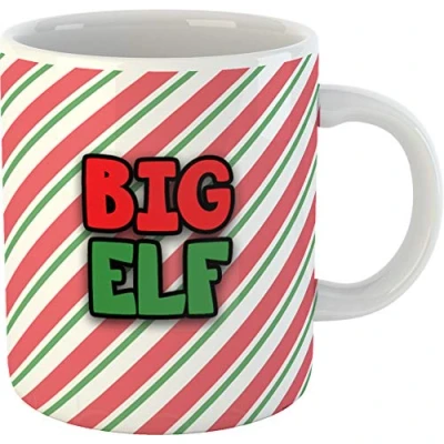Image of Christmas Big Elf Mug 300ml Dishwasher and Microwave Safe