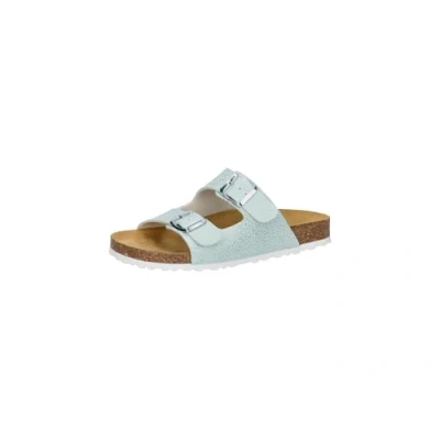 Image of Lico Women&#039;s Bioline Platino Mules, Turquoise Silver, 3.5 UK