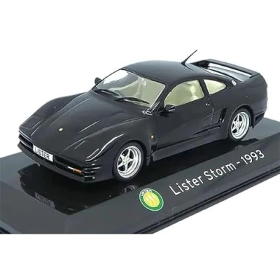Image of Seven Secrets Diecast Model Supercar Lister Storm 1993 in Black SCALE 1/43 PF54
