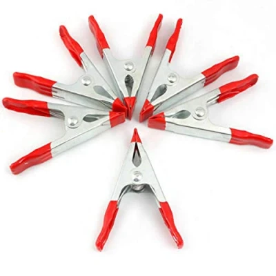 Image of SDMAX 2&#039;&#039; Large Market Stall Metal Spring Clamps Clips Tarpaulin Sheet Cover Clip 8pcs