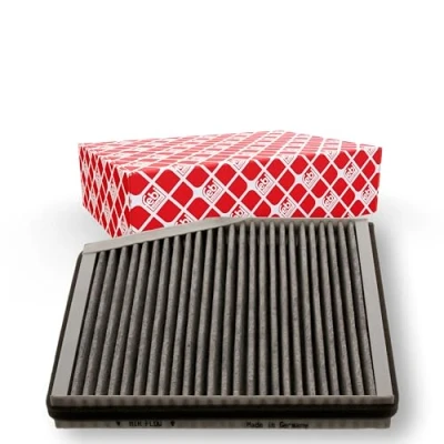 Image of 46722862, 46722863, 46723245, 46770829, 46770834 Pollen Filter FEBI BILSTEIN 17474 Activated Carbon 230mm 207mm 30mm FIAT: Doblo II Estate