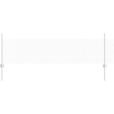 Image of vidaXL Garden Fence Set Pack of 2 Galvanised silver steel