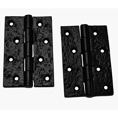 Image of OriginalForgery A Pair Of 4&quot; x 2 1/2&quot; Butt Hinges in Black Cast Iron