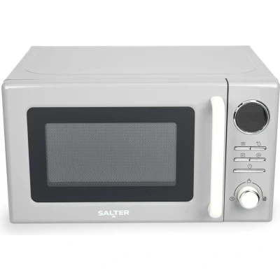 Image of SALTER Retro EK6445GRY Solo Microwave Grey, Silver/Grey