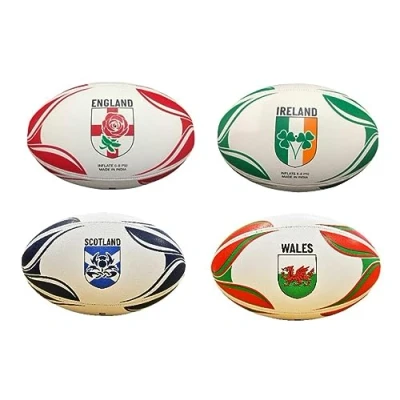 Image of Gioco International Country Themed Rugby Balls Ball, Adults Unisex, England (Multicolour), 5