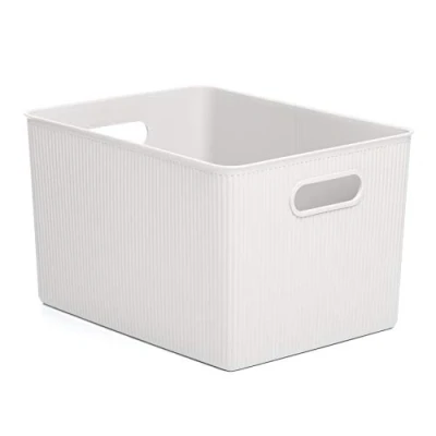 Image of Tatay Storage Box Baobab, 22L Capacity, Polypropylene, BPA free, Pergamon White. Measures 29.4 x 38.5 23 cm