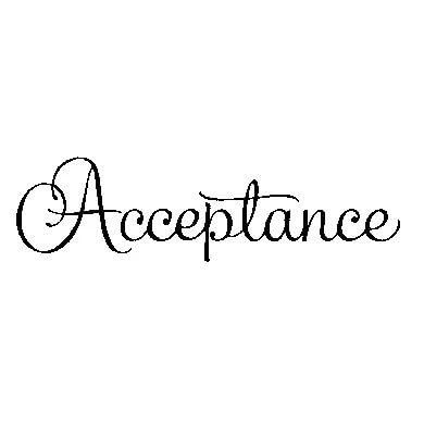 Image of Art Stamps Acceptance Fun Stamp, Black