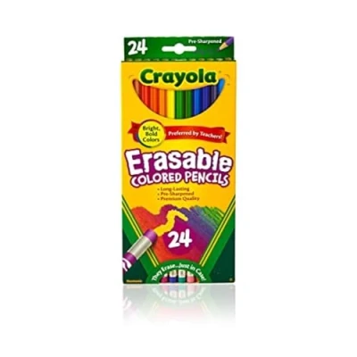 Image of Crayola Erasable Colour Pencil (Pack of 24)
