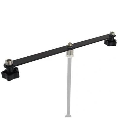 Image of keepdrum Microphone Stand (STB01 Stereo Rail T Bar, Black)