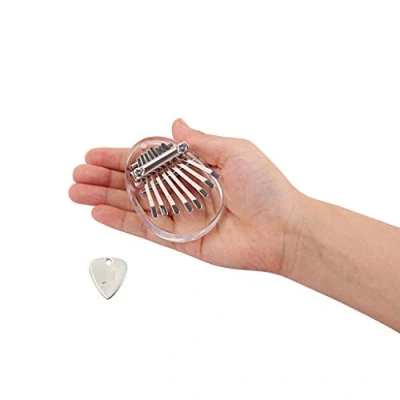 Image of Alnicov 8 Key Mini Thumb Piano,Transparent Acrylic Finger Piano Musical Instrument Suitable for Beginners