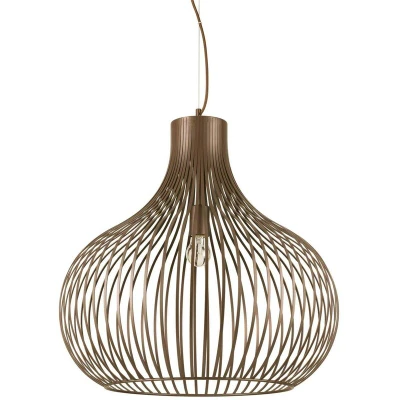 Image of Onion 1 Light Ceiling Pendant Brown