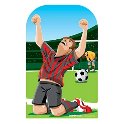 Image of Star Cutouts SC709 Ltd Child Sized Football Stand in, Multicolour