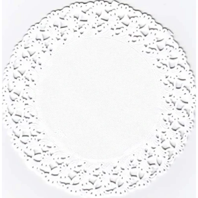 Image of Paper Doily Round 27 cm Pack of 250 White